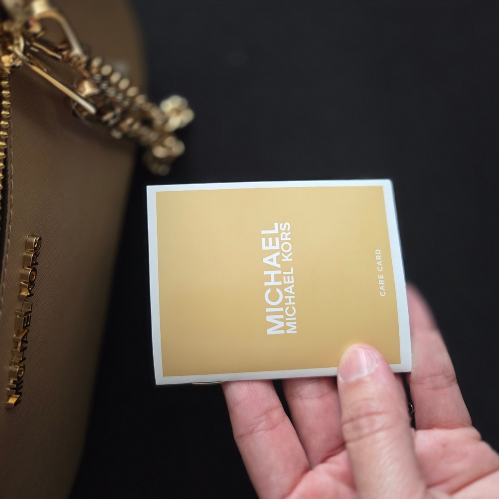 Michael Kors Jet Set Large EW Chain Crossbody Camel Saffiano Leather 35S1GTTC7L - Picture 8 of 11